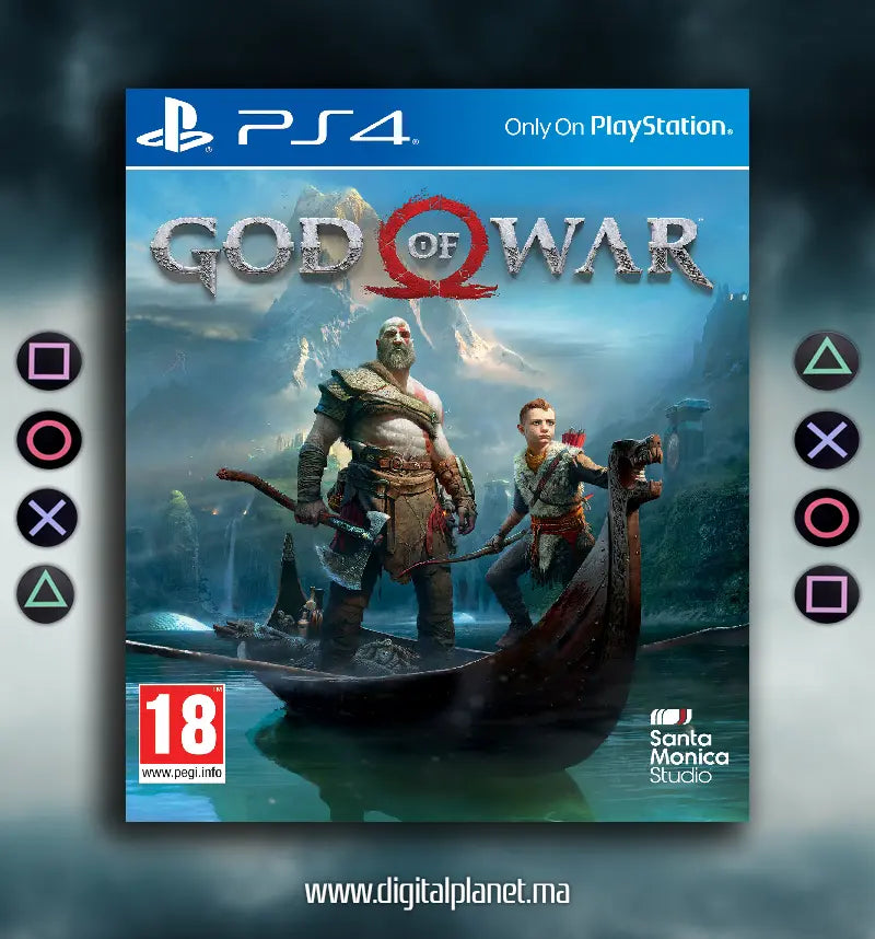 JEUX PS4 GOD OF WAR - COMPTE PS4 PRINCIPALE+SECONDAIRE Digital Planet