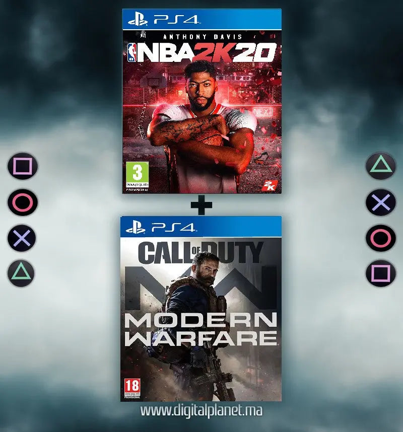 PACK JEUX PS4 CALL OF DUTY MODERN WARFARE + NBA 2K20 - COMPTE PS4 DIGITALPLANET