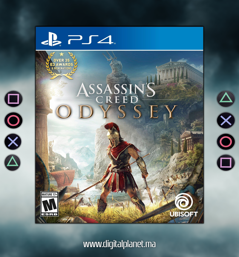 JEUX PS4 ASSASSIN'S CREED® ODYSSEY - COMPTE PS4 PRICIPALE+SECONDAIRE Digital Planet