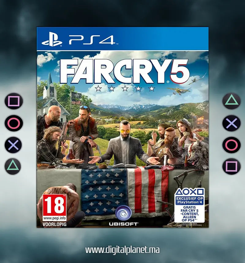 JEUX PS4 FARCRY 5 - COMPTE PS4 PRICIPALE+SECONDAIRE Digital Planet