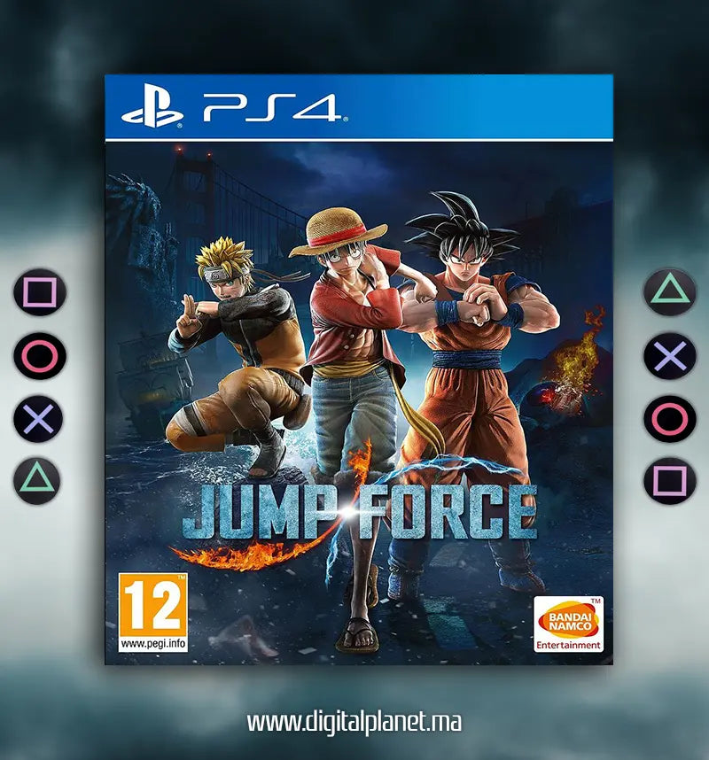 JEUX PS4 JUMP FORCE - COMPTE PS4 PRINCIPALE+SECONDAIRE DIGITALPLANET