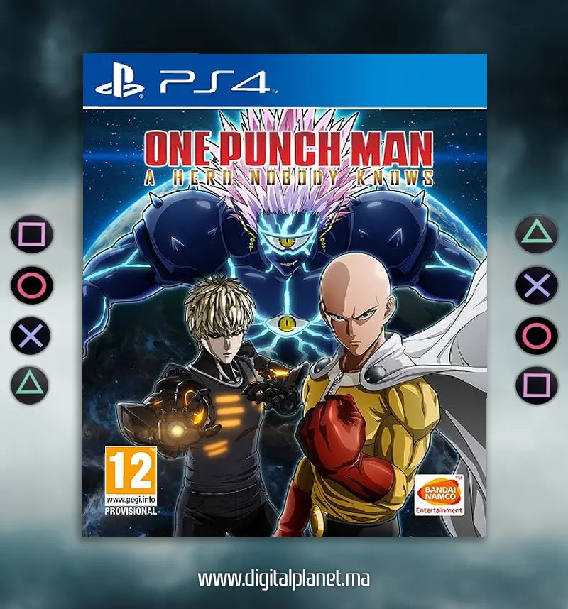 JEUX PS4 ONE PUNCH MAN: A HERO NOBODY KNOWS - PRINCIPALE + SECONDAIRE Digital Planet