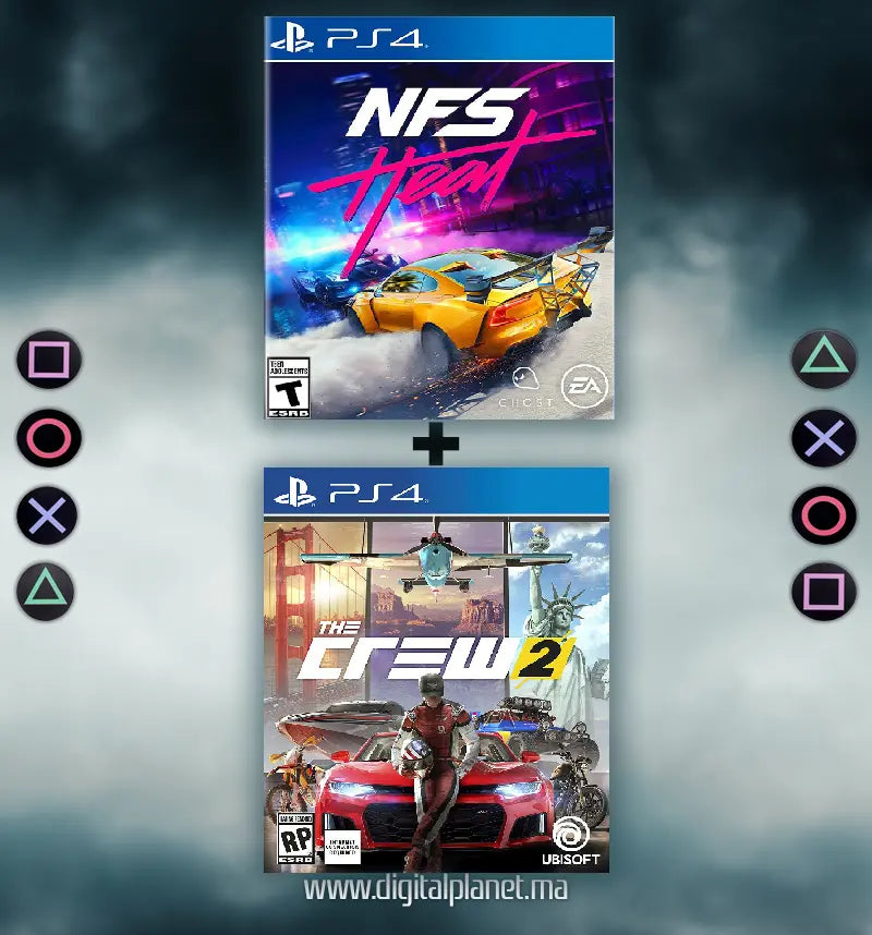 PACK JEUX PS4 RACING - COMPTE PS4 Digital Planet