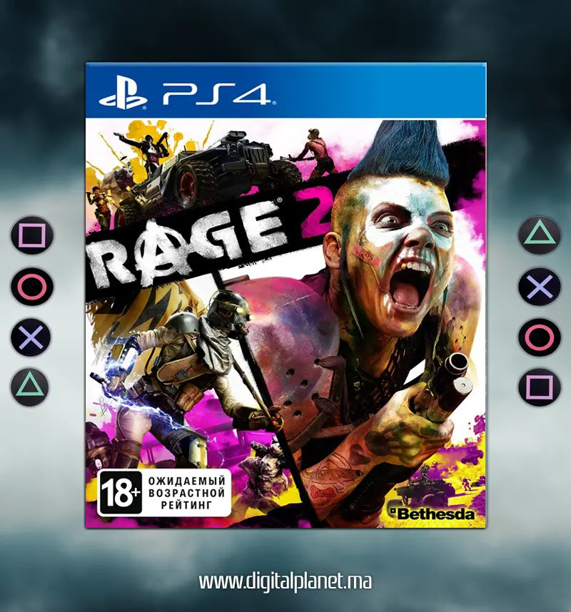 JEUX PS4 RAGE 2 - COMPTE PS4 PRICIPALE+SECONDAIRE Digital Planet