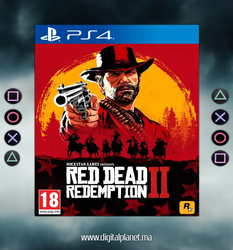 JEUX PS4 RED DEAD REDEMPTION 2 - COMPTE PS4 PRICIPALE+SECONDAIRE Digital Planet