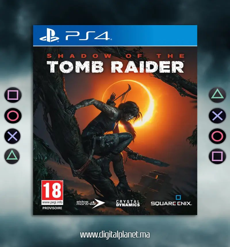 JEUX PS4 SHADOW OF THE TOMB RAIDER - COMPTE PS4 PRINCIPALE+SECONDAIRE Digital Planet