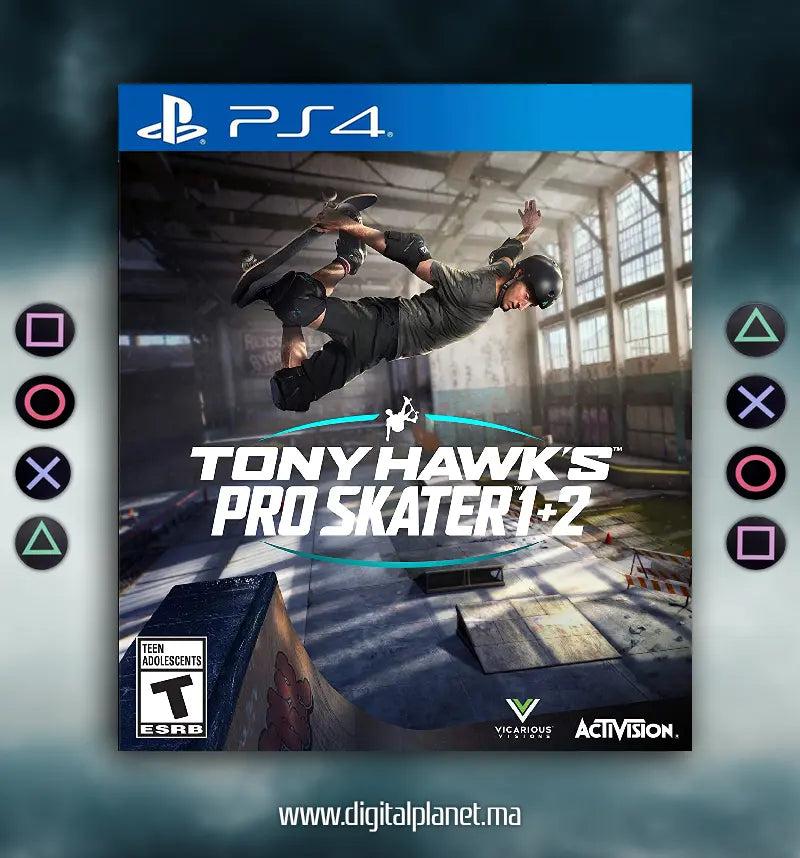 JEUX PS4 TONY HAWK'S PRO SKATER 1+2  - COMPTE PS4 DIGITALPLANET