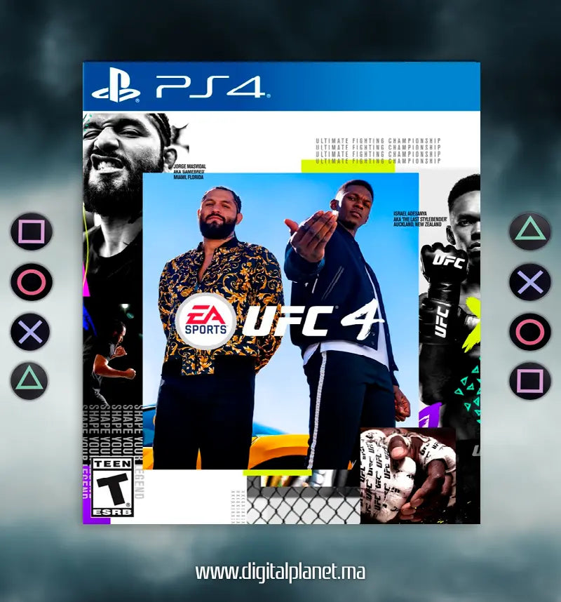 JEUX PS4 UFC 4 - COMPTE PS4 PRINCIPALE+SECONDAIRE DIGITALPLANET