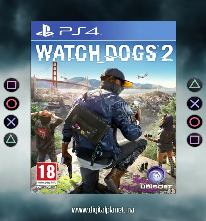 JEUX PS4 WATCH DOGS 2 - COMPTE PS4 Digital Planet